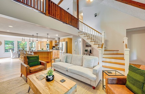 Sylva House | Porch, Yard & Creek Access: Spacious Sylva Home!