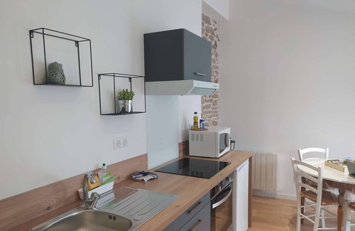 Guerande Apartment | Porte Bizienne - 1 Chambre - 30m² - Maximum 5 Personnes