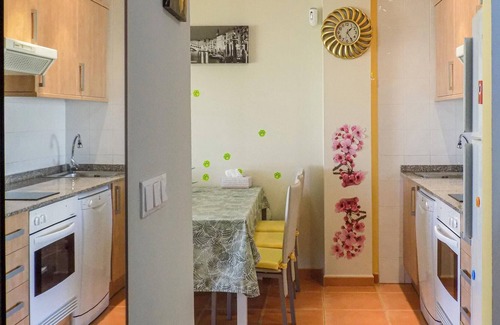 Playa de Almarda Apartment | Practical apartment on the 5th floor of an apartment complex near the sea.