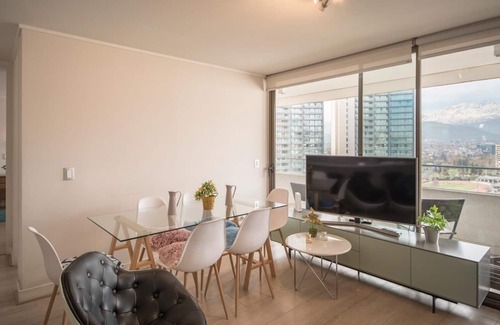 Vitacura Condo | Premium 2BR+2BA Parque Arauco - Balcón c/malla