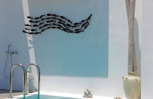Karavostasis Apartment | Premium Folegandros Apartment | 1 Bedroom Suite | Apartment Zenitsu | Furnished Sun Terrace with.