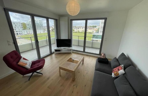 Port of Caen Apartment | Presqu'île, appartement neuf avec balcon, salle de gym et parking