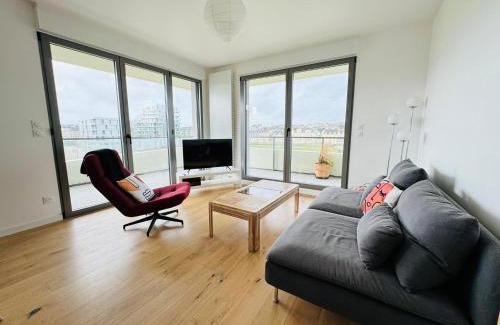Port of Caen Apartment | Presqu'île, appartement neuf avec balcon, salle de gym et parking