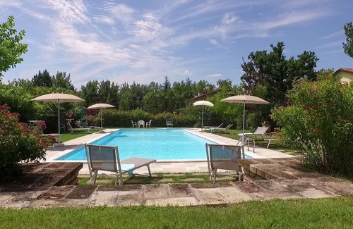 Santa Reparata Villa | Pretty independent House near Anghiari,7 bedr/baths, patio, pool, garden, AC