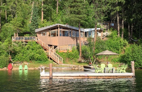 Coolin Cabin | Priest Lake Waterfront with Incredible View!