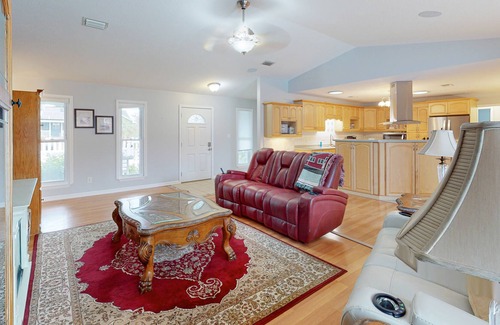 Callaway House | Prime home with private pool, firepit, & home office - dog-friendly