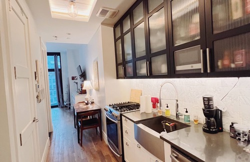 Hunters Point Apartment | Pristine mini loft in luxury building in LIC