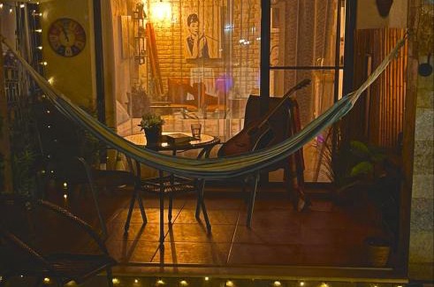 Sozopol Apartment | Private art STUDIO - ground floоr with terrace and green patio just infront ot the pool - just infront of Kavatsi beach