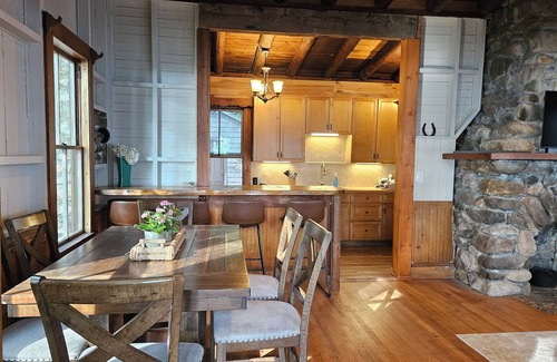 Harrison Cabin | Private beach on Long Lake, cabin + adorable bunkhouse