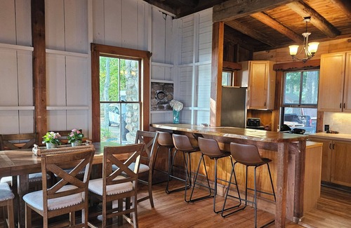 Harrison Cabin | Private beach on Long Lake, cabin + adorable bunkhouse