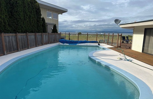 Kingston House | Private Beach, Pool, and Amazing Puget Sound and Cascade Mountain Views