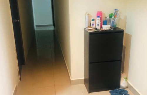 Al Quoz House | Private Bedroom with Burj Khalifa View