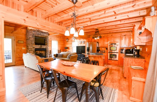 Jacksboro Cabin | Private Cabin - Lakefront, Dock, Fishing, Swim, near ATV trails, VIEWS