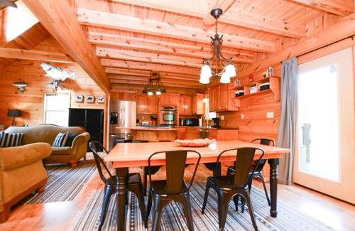 Jacksboro Cabin | Private Cabin - Lakefront, Dock, Fishing, Swim, near ATV trails, VIEWS