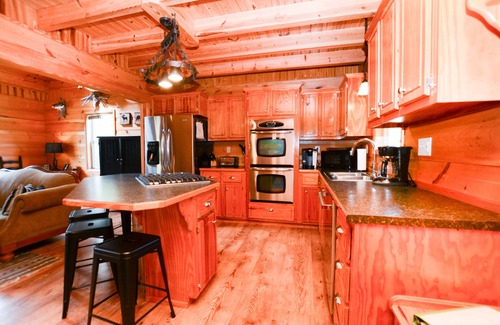Jacksboro Cabin | Private Cabin - Lakefront, Dock, Fishing, Swim, near ATV trails, VIEWS