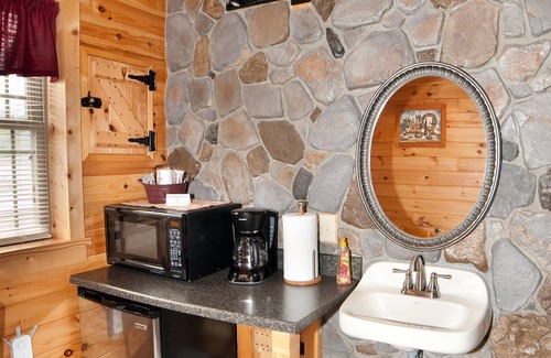 Flintstone Ski Chalet | Private cabin with two full beds. ADA accessible.