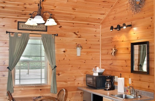 Flintstone Ski Chalet | Private cabin with two double beds (sleeps 4)