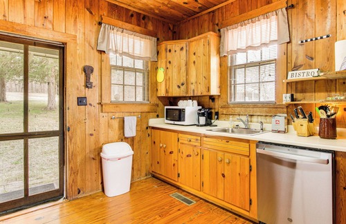 Greenwood Cottage | Private Dock + Porch: Serene Lake Greenwood Escape