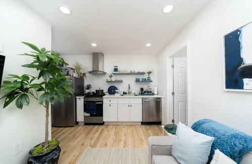 Anaheim Colony Historic District House | Private Fenced 1 BD Guest House w/Parking + W/D