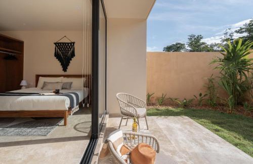 Ek Balam Village Apartment | Private Garden Pool Access Near Jaguar Park