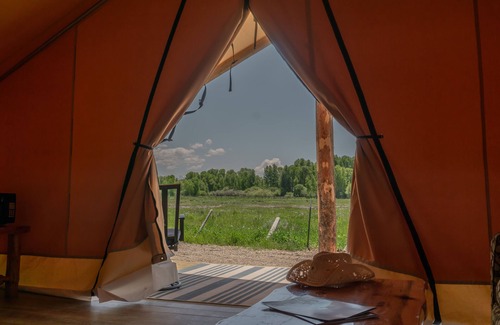 Tetonia House | Private Glamping Tent village nestled in the heart of the Teton valley, Idaho.