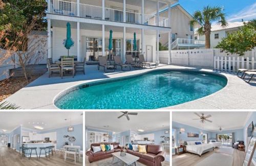 Crystal Beach Villa | PRIVATE HEATED POOL, GOLF CART & WALK to THE SUGAR SAND BEACH in DESTIN
