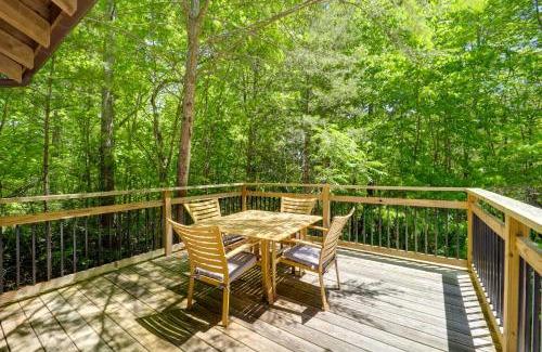 Vein Mountain House | Private Hot Tub and Deck! Secluded Marion Cabin
