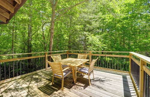 Vein Mountain Cabin | Private Hot Tub & Deck! Secluded Marion Cabin