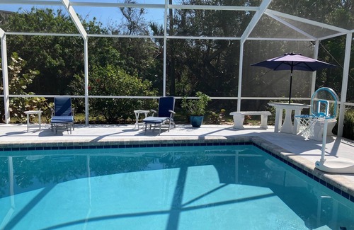 Regency Manor Estates House | Private/Peaceful Pool Home. Easy Walk to Beach!