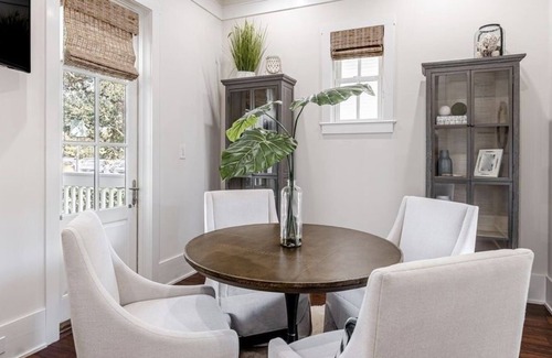 Beach District House | Private Pool On 30A & Across from WaterColor Beach Club! Stunning Home + Carriage House