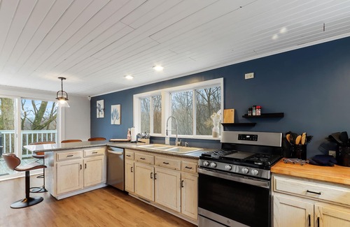 Williams Bay House | Private wooded retreat, 5BR/3BA within walking distance of Geneva Lake.