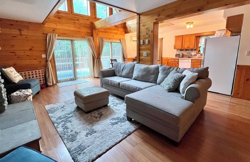 White Mills Ski Chalet | Private, Woodsy Getaway Chalet Close to Wallenpaupack