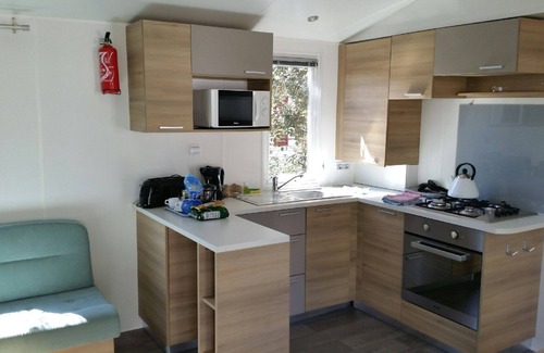 Saint-Jean-de-Monts Resort | Property In A Holiday Village "Mobil-Home 3 Chambres 8p F110" with Private Terraces