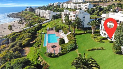 Tongoy Apartment | Puerto Velero Primera Línea Primer Piso con Jardín, Piscina y Playa! 2pax