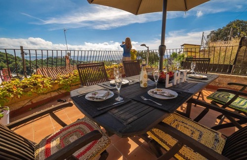 Pineda de Mar Villa | PURA VIDA LUX, sea view, a/c, bbq, pool, 7 persons