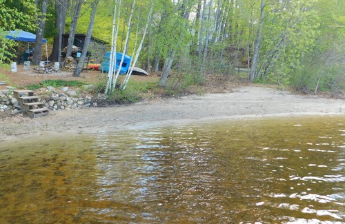 Oxford Cottage | Quaint and cozy Maine cottage on quiet Hogan Pond with large sandy beach!