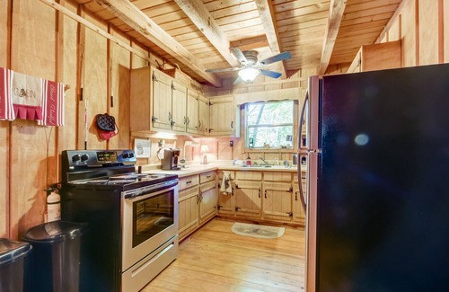 Sautee Nacoochee Cabin | Quaint Country Cottage w/Wood Stove, Furnished Porch, Firepit, Free WiFi