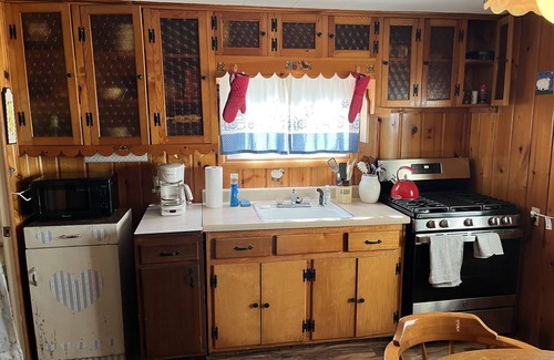 Kalkaska Cottage | Quaint Family lake cottage w/beach, dock,internet on all sports Crawford Lake