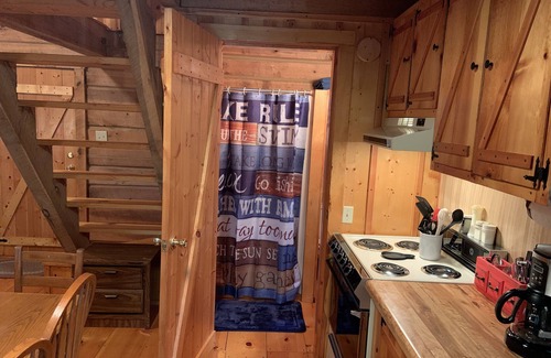 Flat Hollow Marina Cabin | Quaint, Rustic Lakefront Log Cabin on Wooded Lot at Norris Lake ,Private Dock!
