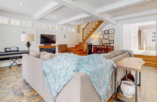 Quechee House | Quechee Lakes getaway near Club & Ski Area - pond views, office space & garage