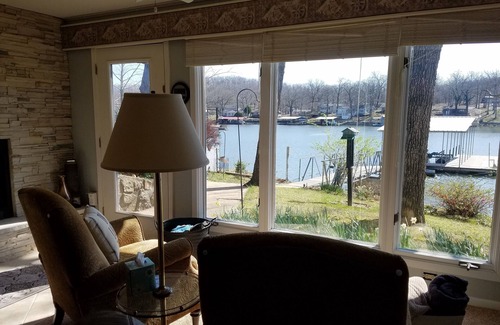 Gravois Mills House | Quiet location, beautiful lakefront home in a cove. Private covered boat dock!n