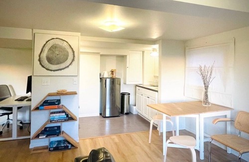 Phinney Ridge Apartment | Quiet Phinney Ridge gem with view of Olympic Mountains and dedicated workspace