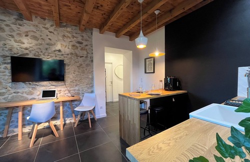 Herbeys Apartment | Quiet, self-contained studio with panoramic view of the Vercors mountains