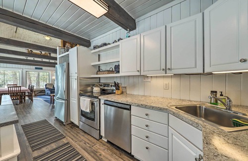 Greenwood Cabin | Quiet Waterfront Cabin w/Dock, Game Room, Hot Tub