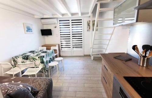 Leucate Villa | Résidence Grande Bleue - VILLA T1 CAB MEZZ 6 couchages PORT LEUCATE MAE-5274