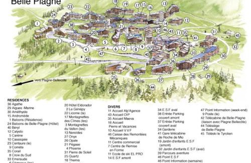 Belle Plagne Apartment | Résidence Turquoise - Appartement fonctionnel · Skis aux pieds · Balcon · Vue pistes MAE-3689