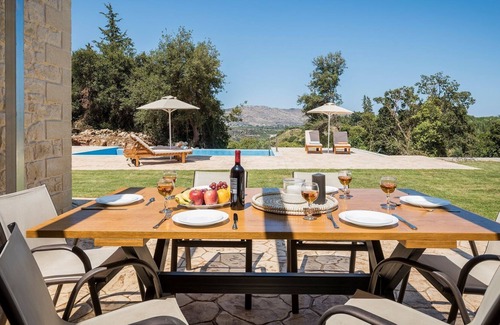 Filippos Villa | R 1010 Villa Indigo with Pool View, Garden View & Veranda