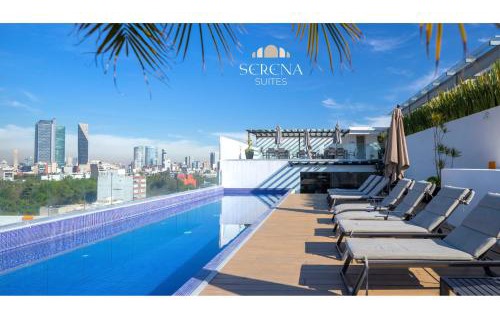 Hipodromo Apartment | Radiant Rooftop Apartment in Central Condesa with AC & Pool