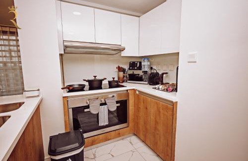 Al Raha Beach Apartment | Raha Luxe - Elegant 3BR with Beach Access, Near Al Raha Beach