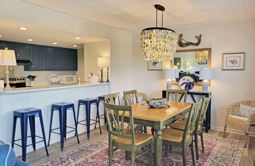 Litchfield by the Sea Condo | Raised Beach Townhouse, Lake and Creek Views, Hammock, Easy Walk to Beach, Pool